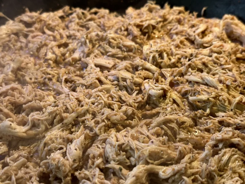 Shredded chicken